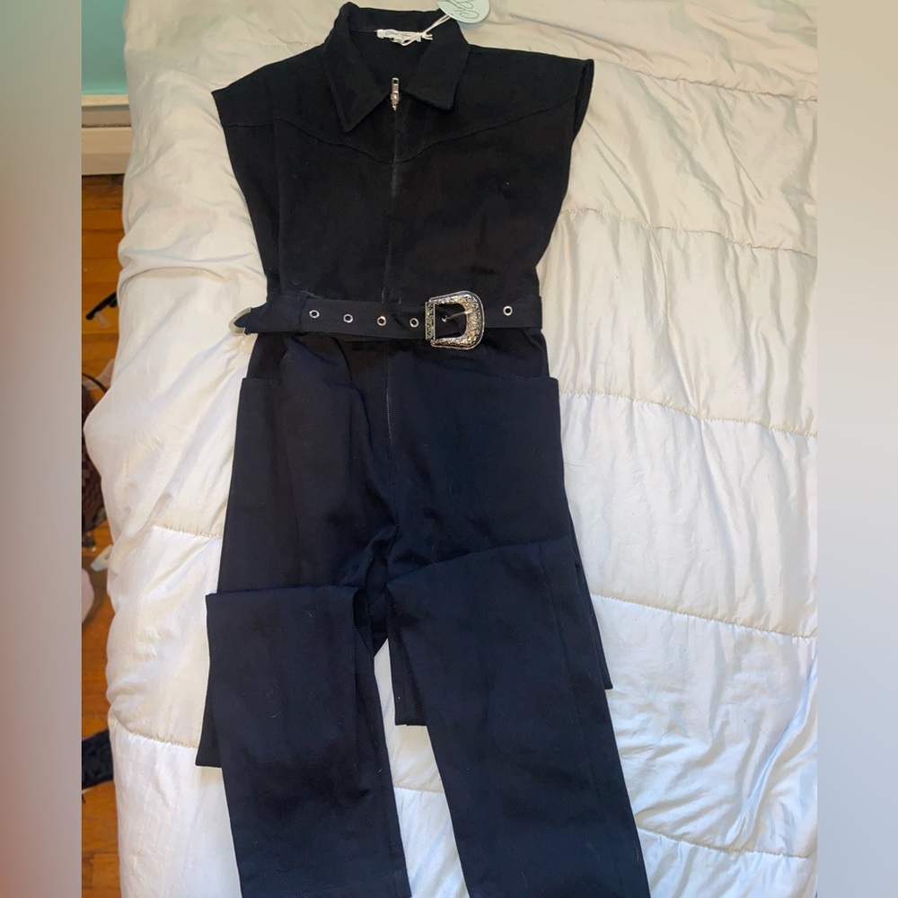 Black Denim Jumpsuit size small